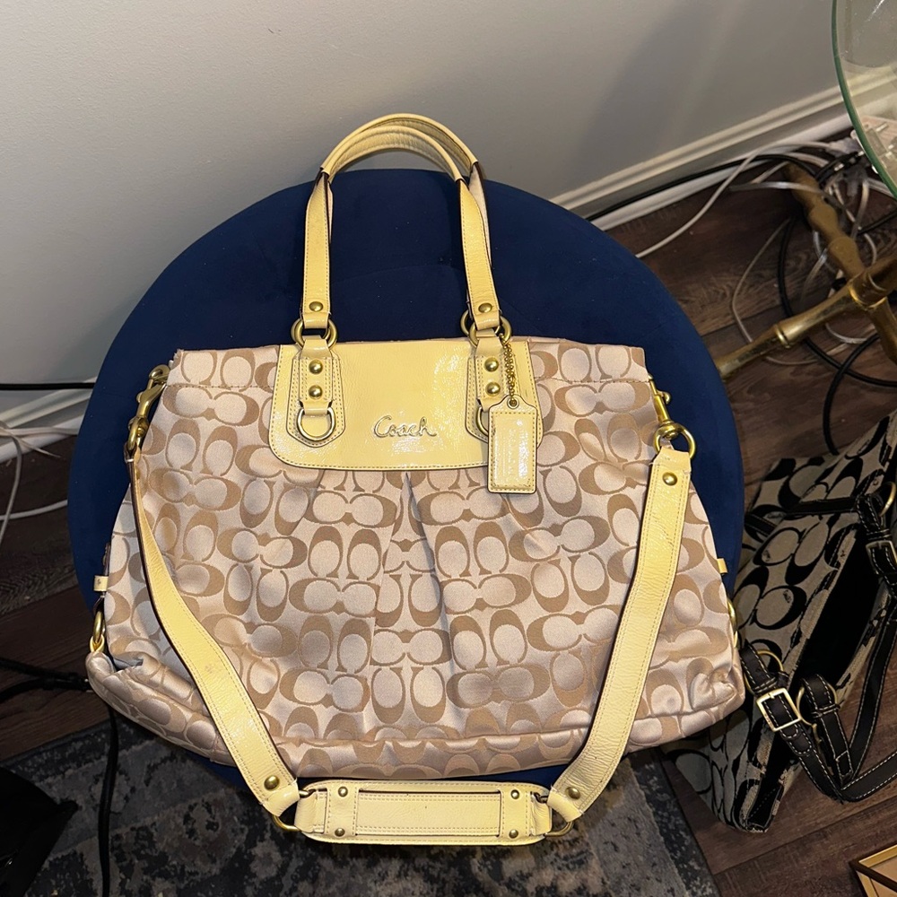 Coach Ashley Signature Sateen Satchel